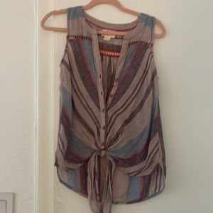 Anthropologie Maeve tie-front top!